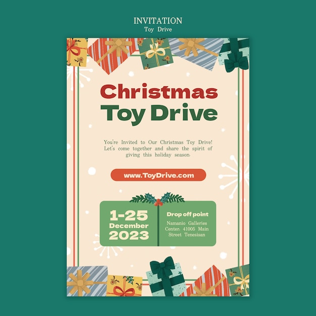 Free PSD toy drive template design