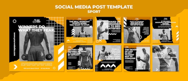 Training process social media post template