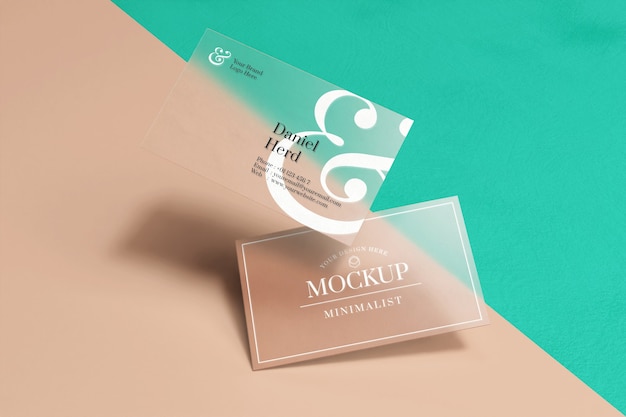 Download Premium Psd Transparent Business Card Mockup