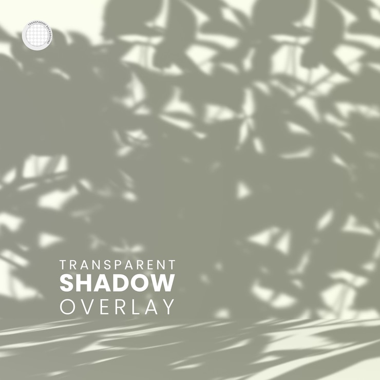 Free PSD transparent plant leaf shadow overlay template