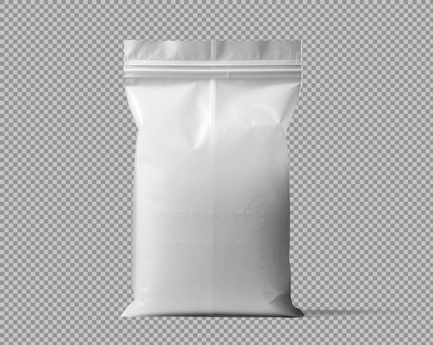 Free PSD transparent plastic bag isolated on transparent background