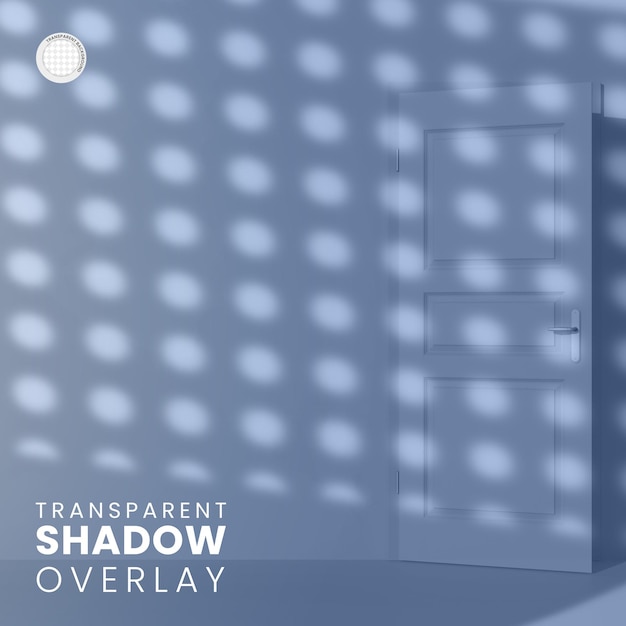 Free PSD transparent shadow overlay of window and curtain