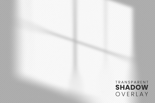 Free PSD transparent window shadow overlay template