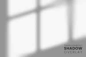 Free PSD transparent window shadow overlay template