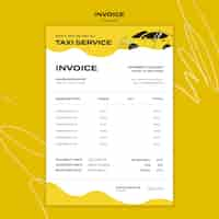 Free PSD transport concept invoice template