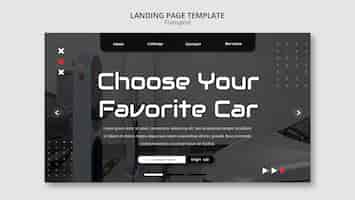 Free PSD transport concept landing page