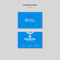 Free PSD transport service business card template