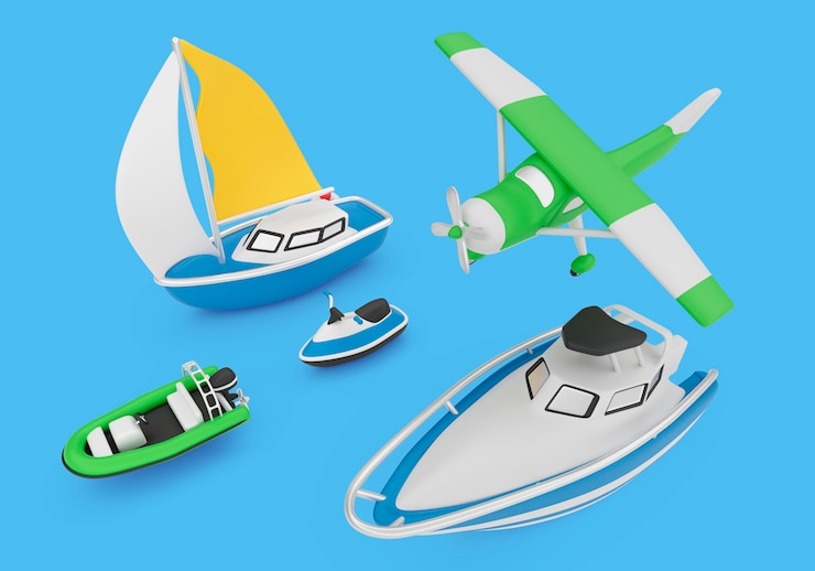 Free PSD transport still life background