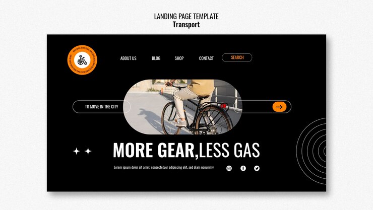 Free PSD transport template design