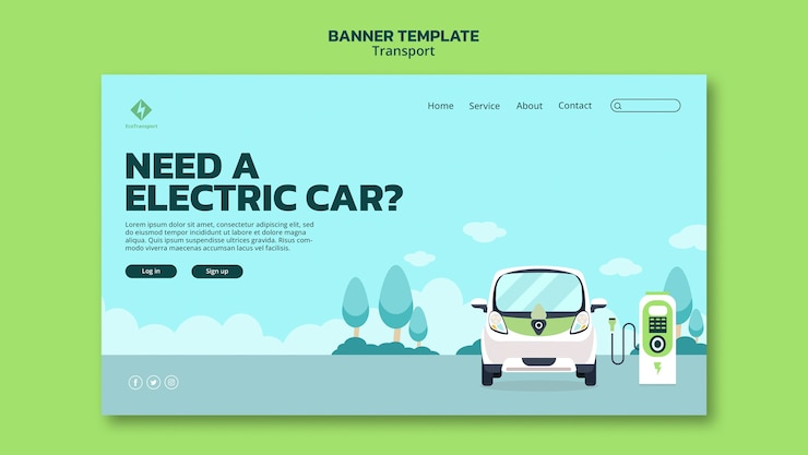 Free PSD transport template design