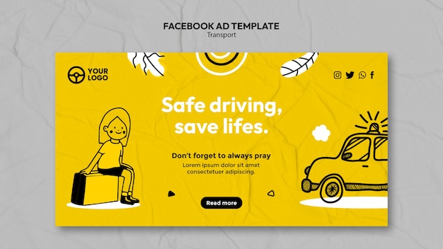 Free PSD transport template design