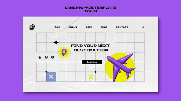 Travel Adventure Landing Page Template