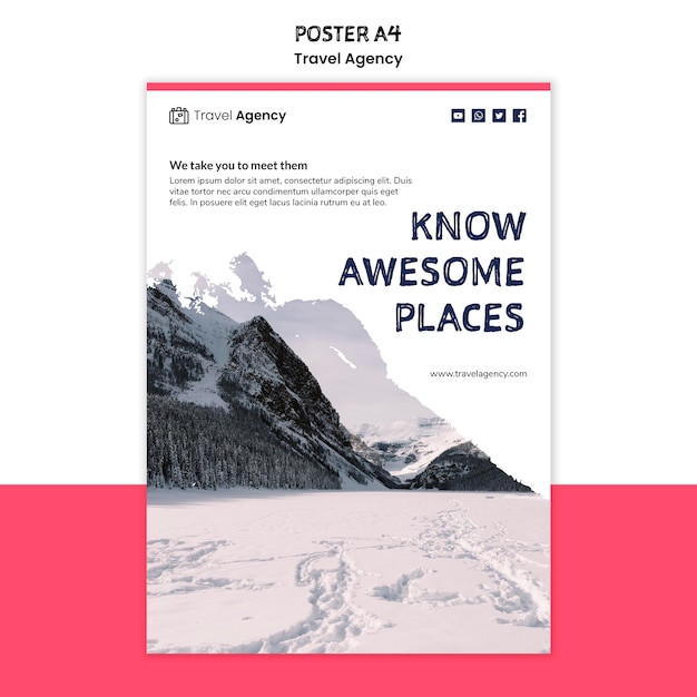 Travel agency poster design