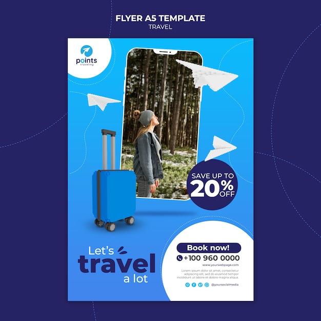 Travel agency print template