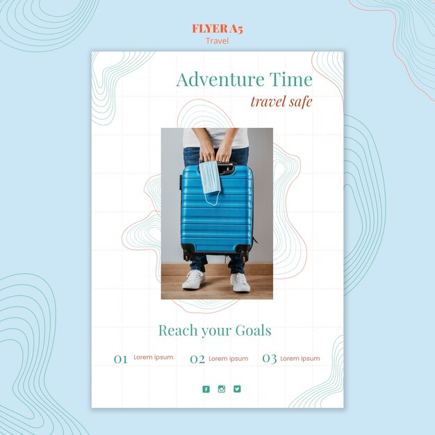 travel agency template flyer