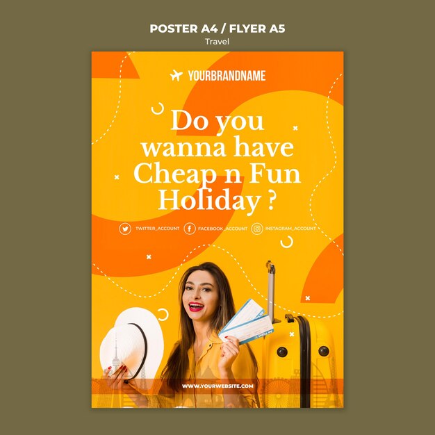 travel agency template poster