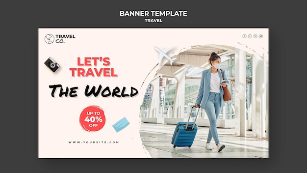 Travel banner template