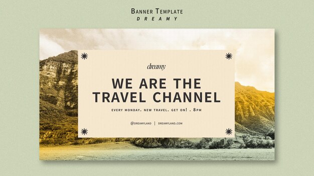 travel channel banner template