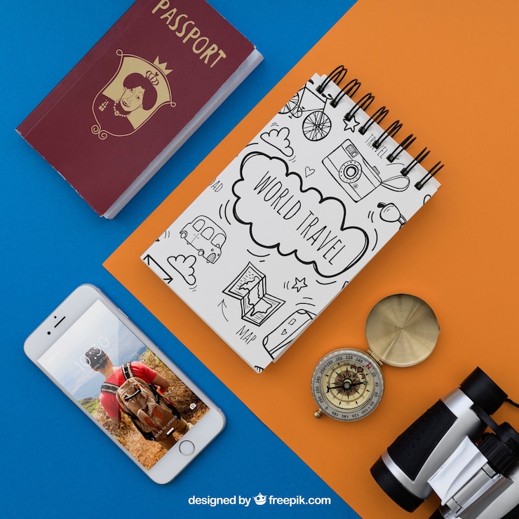 Free PSD travel items