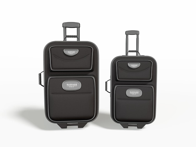 Travel luggage mockup