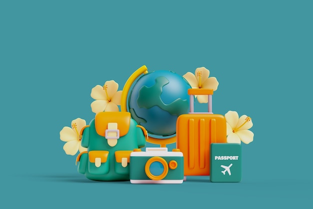 Free PSD travel sales background