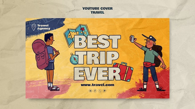 Free PSD travel  template design