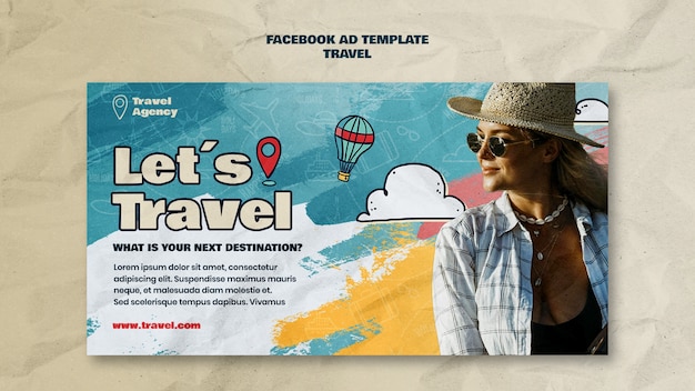 Free PSD travel  template design