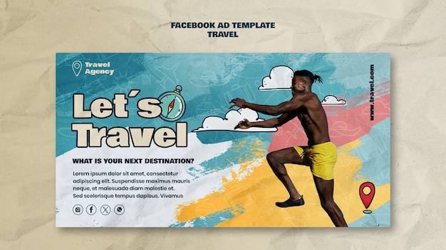 Free PSD travel  template design