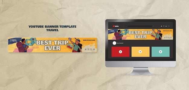 Free PSD travel  template design