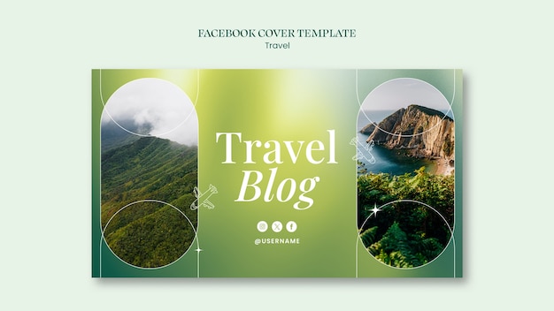 Free PSD travel template design