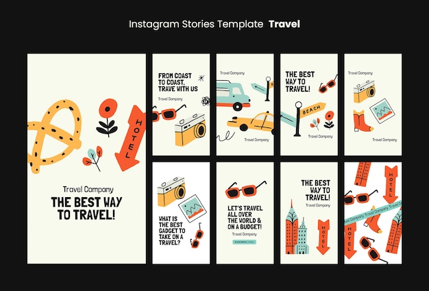 Free PSD travel  template design