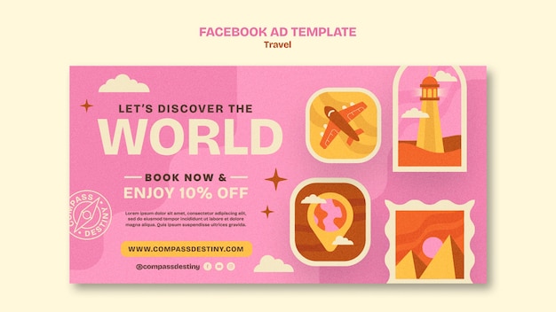 Free PSD travel template design