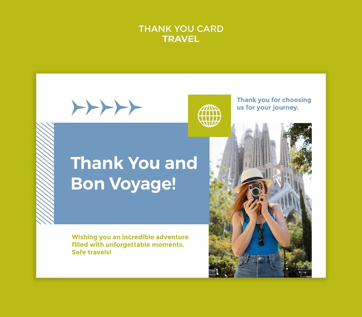 Free PSD travel template design