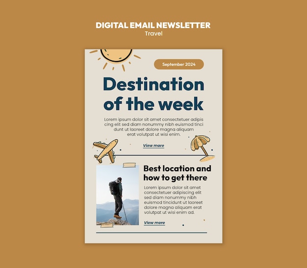Travel template design