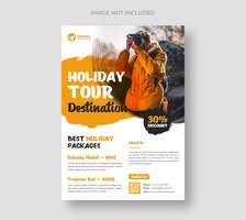 Travel tour flyer  template