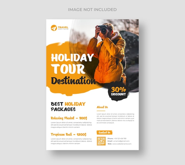 Travel tour flyer  template