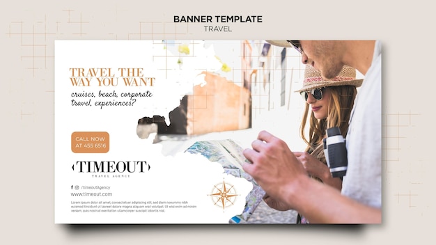 Travel the way you want banner template