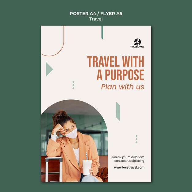 travel with purpose flyer template