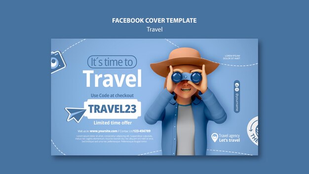 旅の冒険フェイスブックカバー