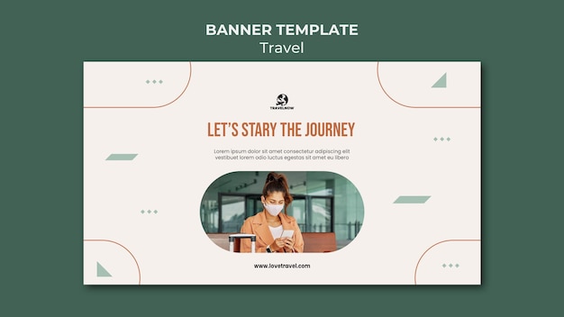 traveling concept banner template