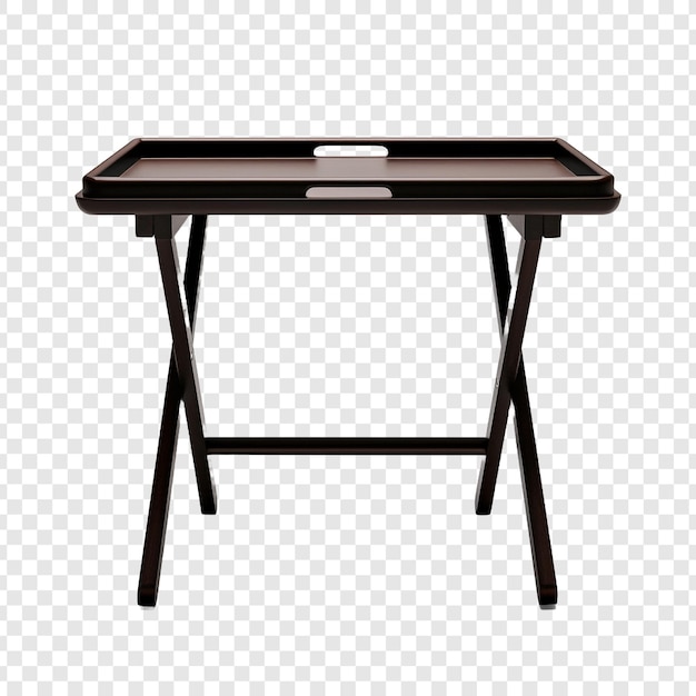 Free PSD tray table isolated on transparent background