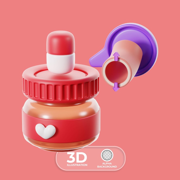 Free PSD treatment for hypertension 3d illustration