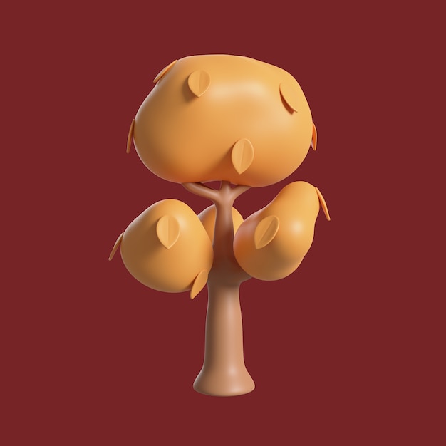 Free PSD tree autumn icon