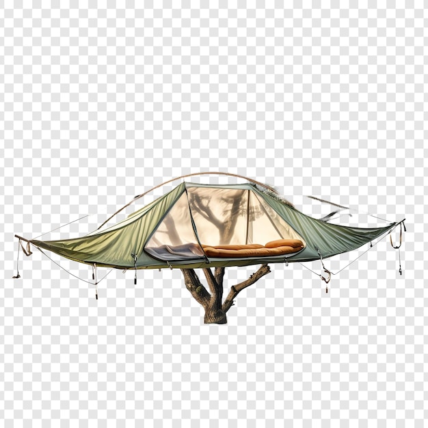Treehouse house isolated on transparent background