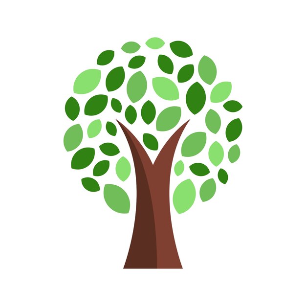 Trees illustration isolated