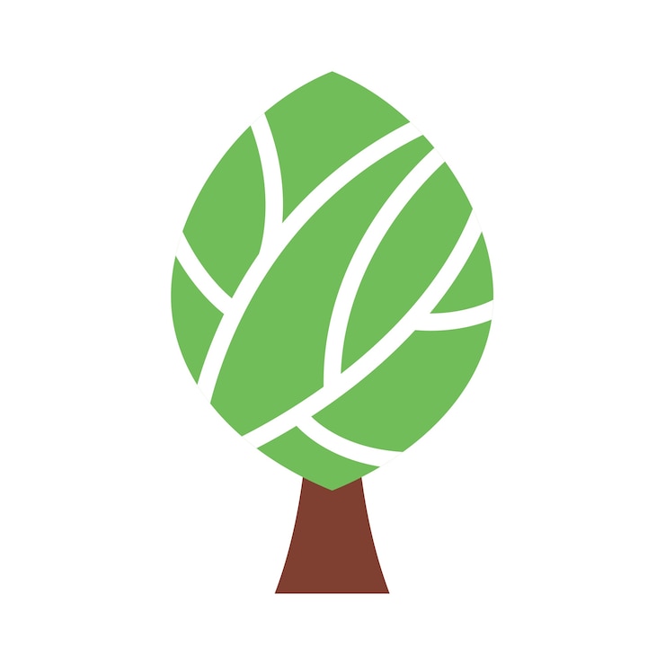 Free PSD trees illustration isolated