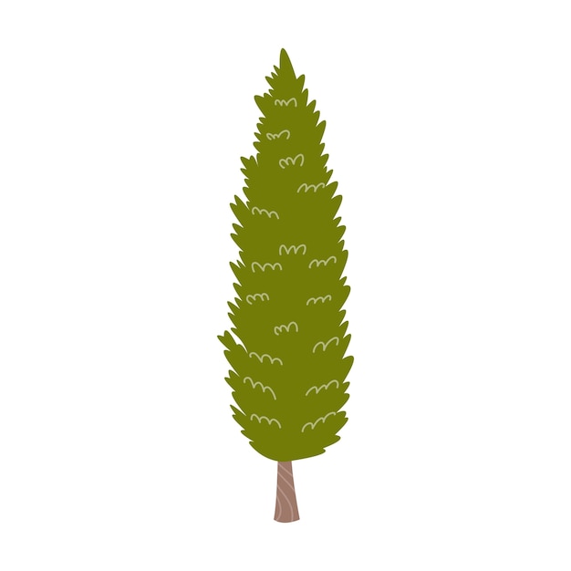 Trees illustration isolated