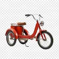 Free PSD tricycle isolated on transparent background