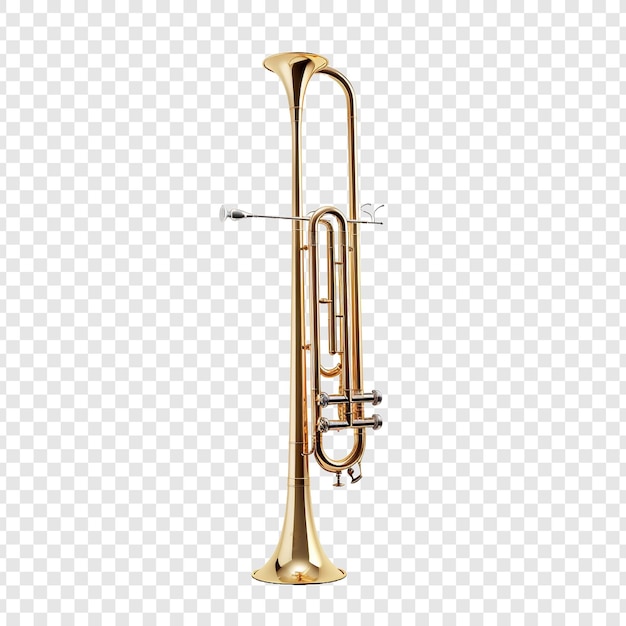 Free PSD trombone isolated on transparent background