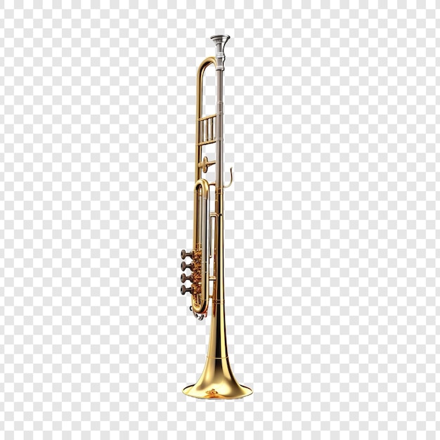 Free PSD trombone isolated on transparent background